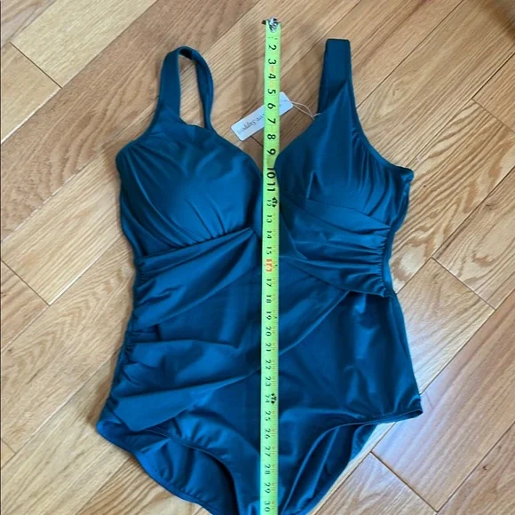 Miraclesuit Teal Swimsuit - Picture 8 of 8